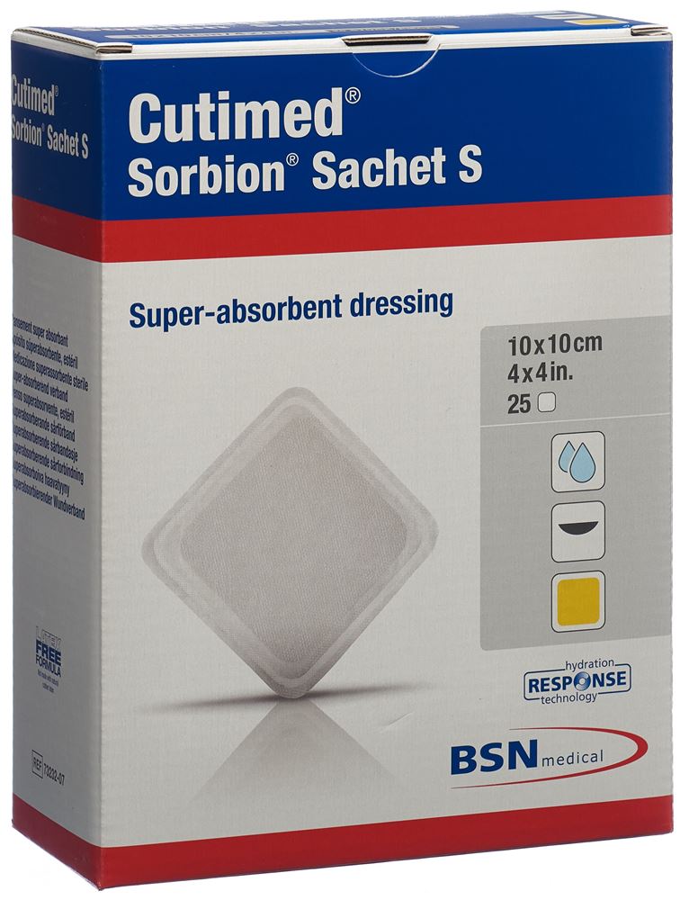 Cutimed Sorbion Sachet S 10x10cm 25 Stk