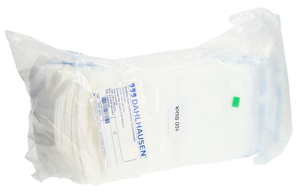 Dahlhausen Schutzhülle für Kalt-/Warm-Kompresse 12.5×28.5cm 100 Stk