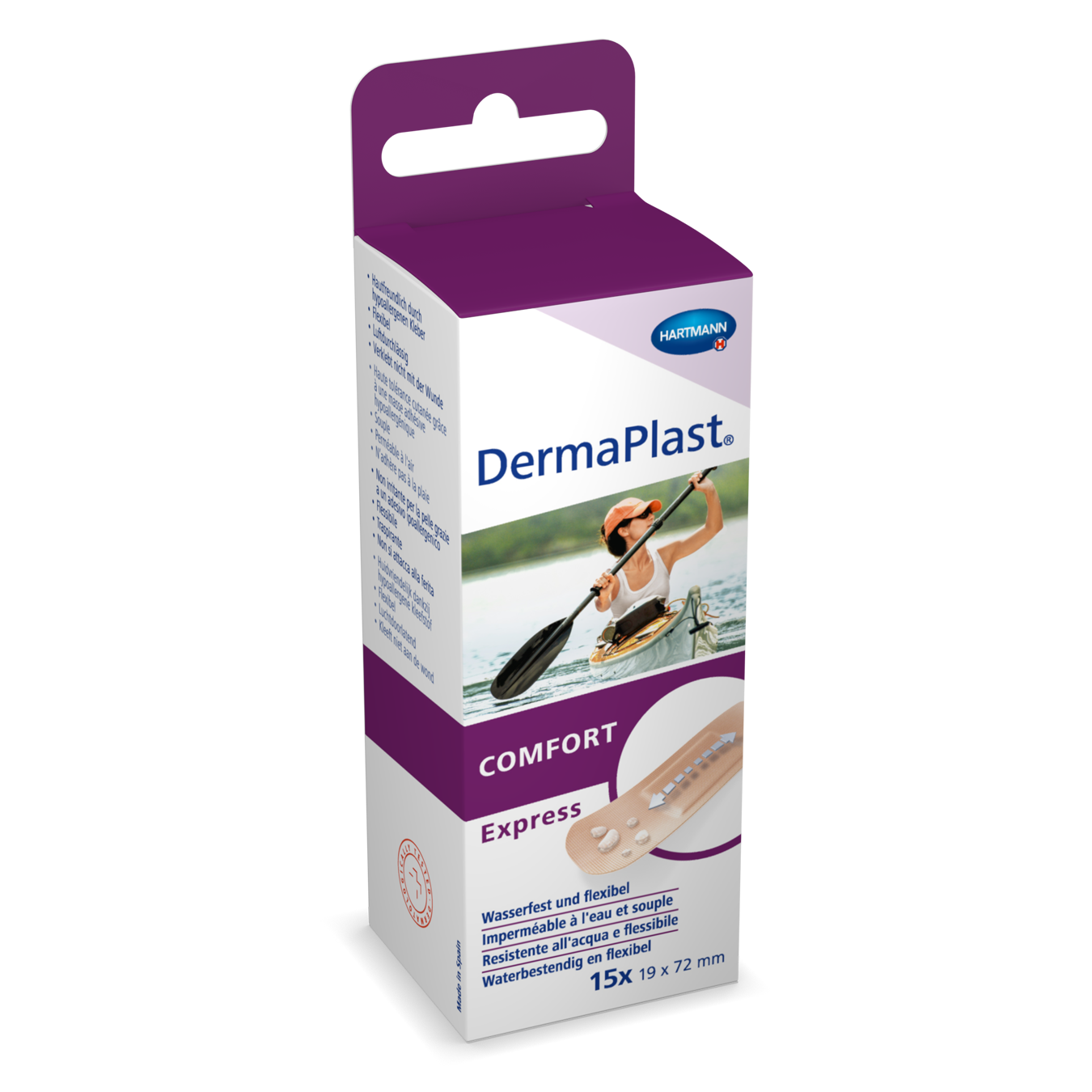 DermaPlast Comfort Express Strips 19x72mm 15 Stk