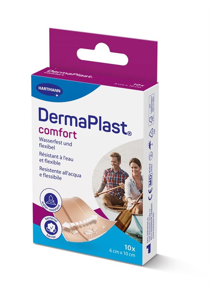 DermaPlast Comfort Schnellverband 6cmx10cm 10 Stk