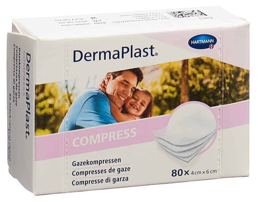 DermaPlast Compress 4x6cm Box 80 Stk