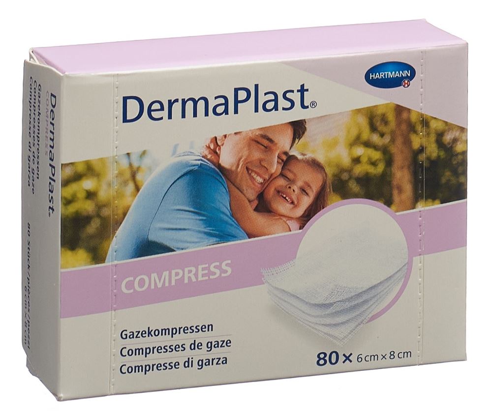 DermaPlast Compress 6x8cm Box 80 Stk
