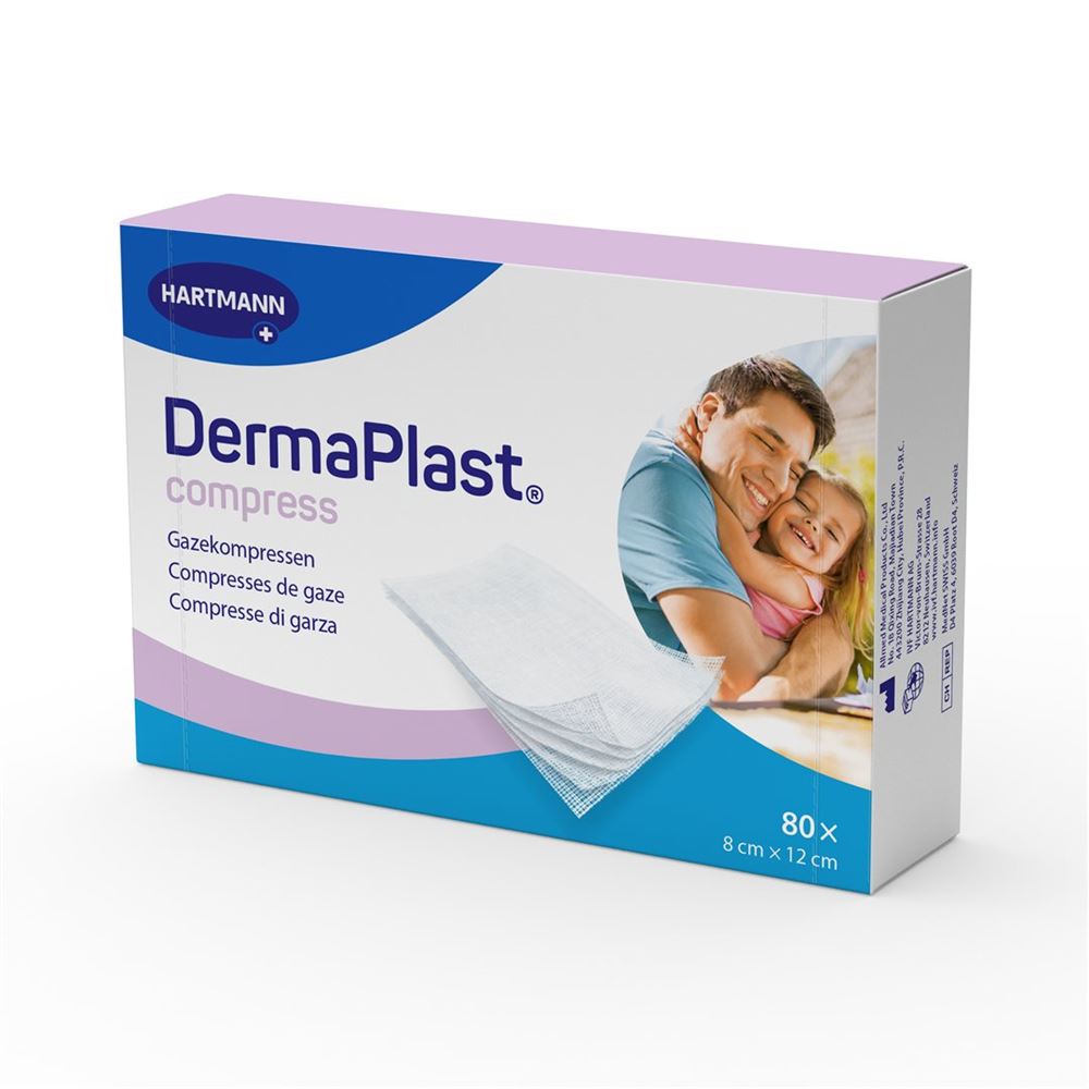 DermaPlast Compress 8x12cm 80 Stk