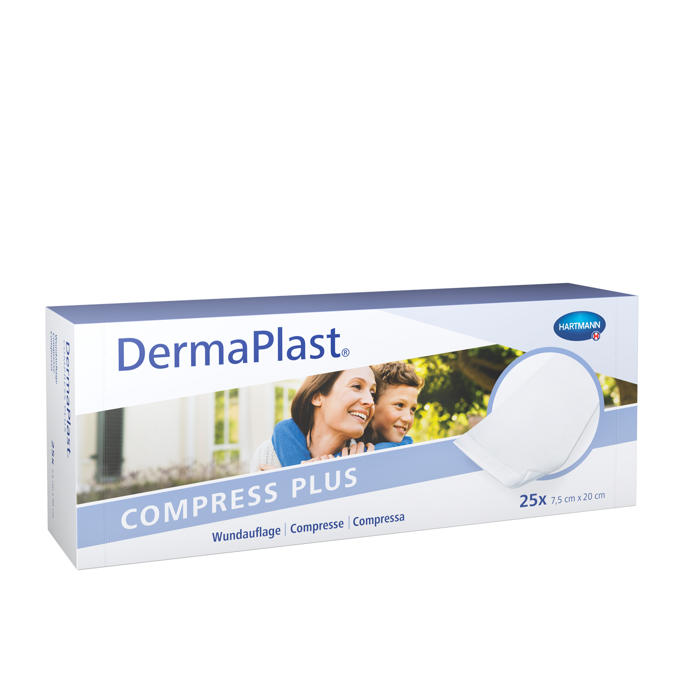 DermaPlast Compress Plus 7.5x20cm 25 Stk
