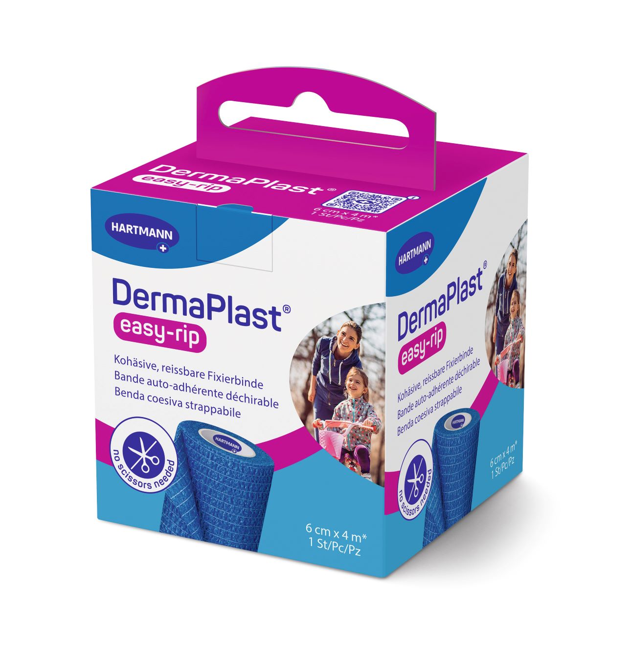 DermaPlast easy-rip 6cmx4m blau