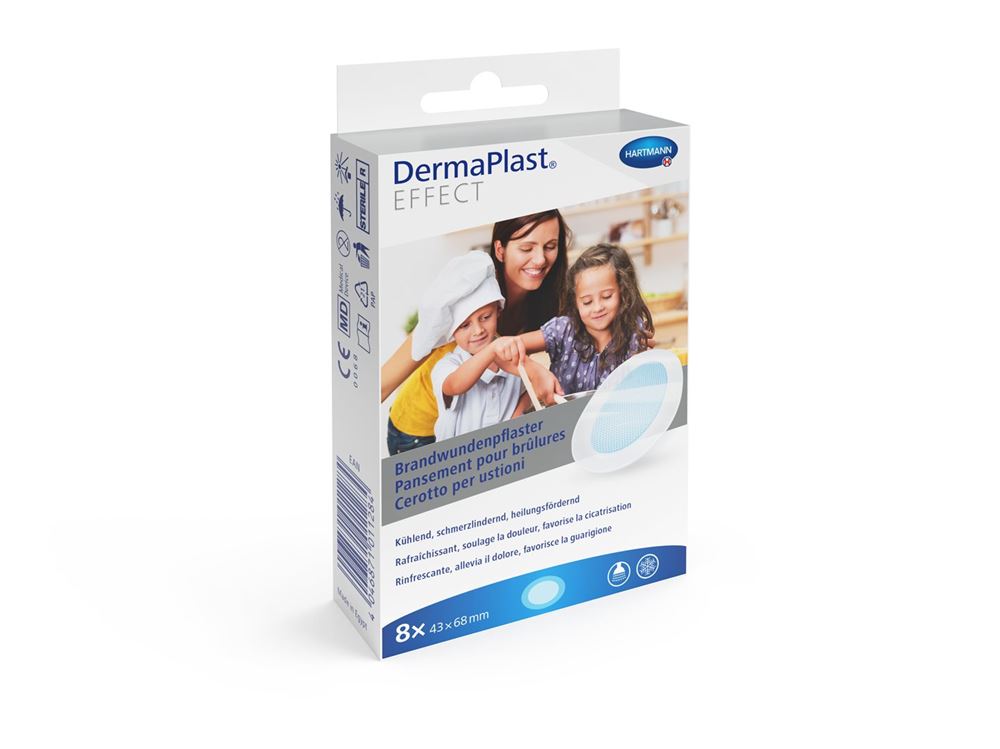 DermaPlast Effect Brandwundenpflaster 43x68mm 8 Stk