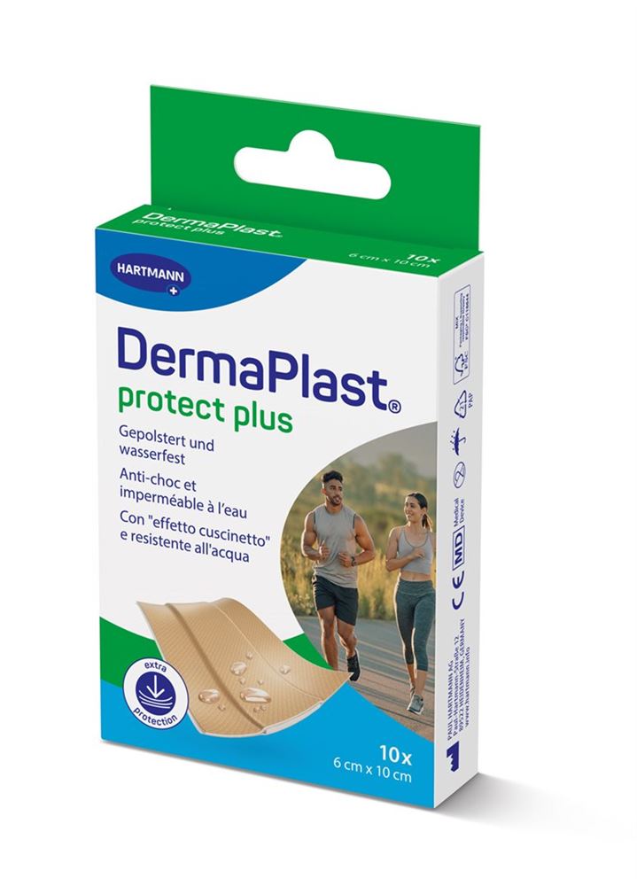 Dermaplast ProtectPlus 6x10cm 10 Stk