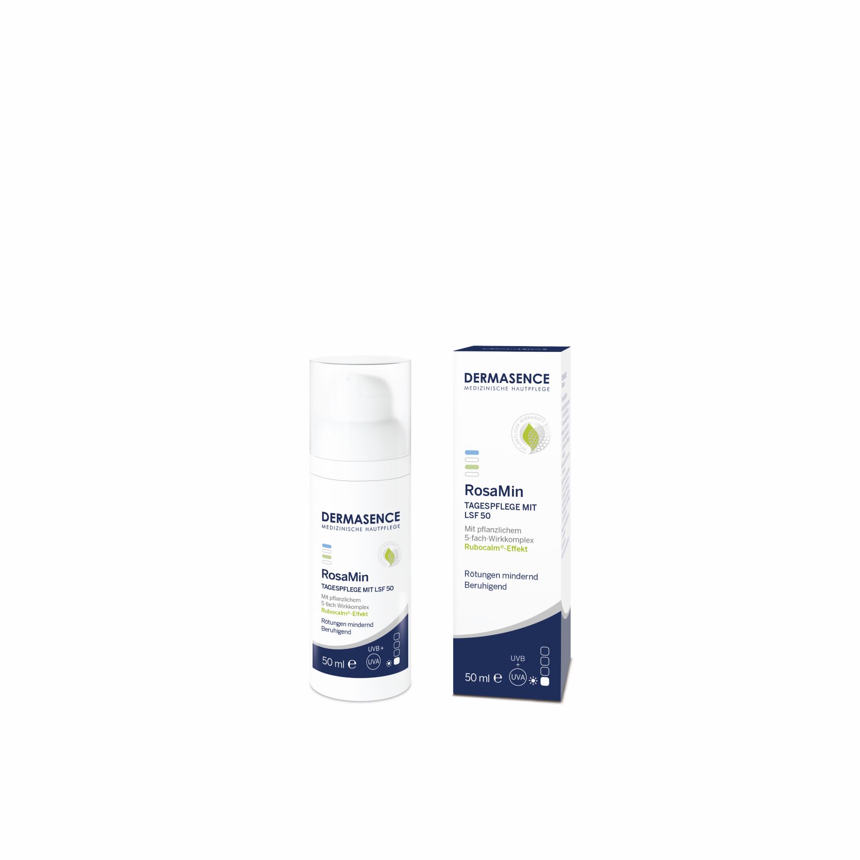 Dermasence RosaMin Tagespflege Lsf50 Disp 50 ml