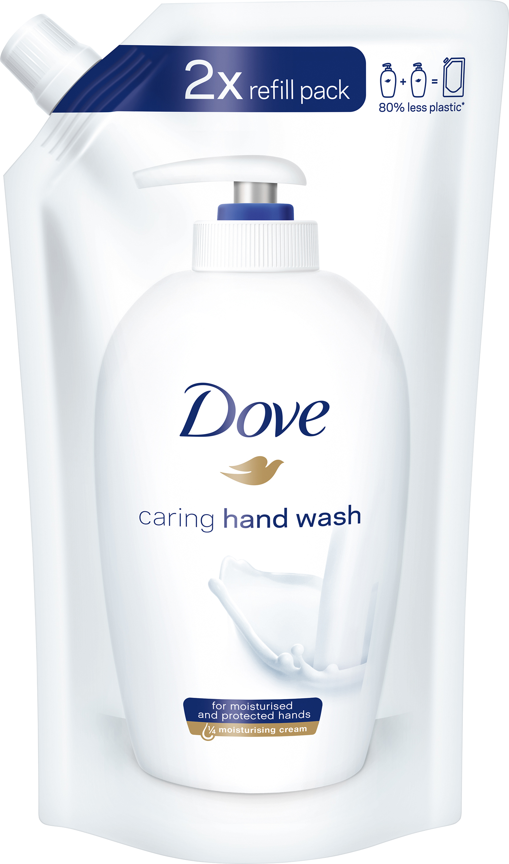 Dove Creme-Waschlotion Feuchtigkeit Refill Beutel 500 ml