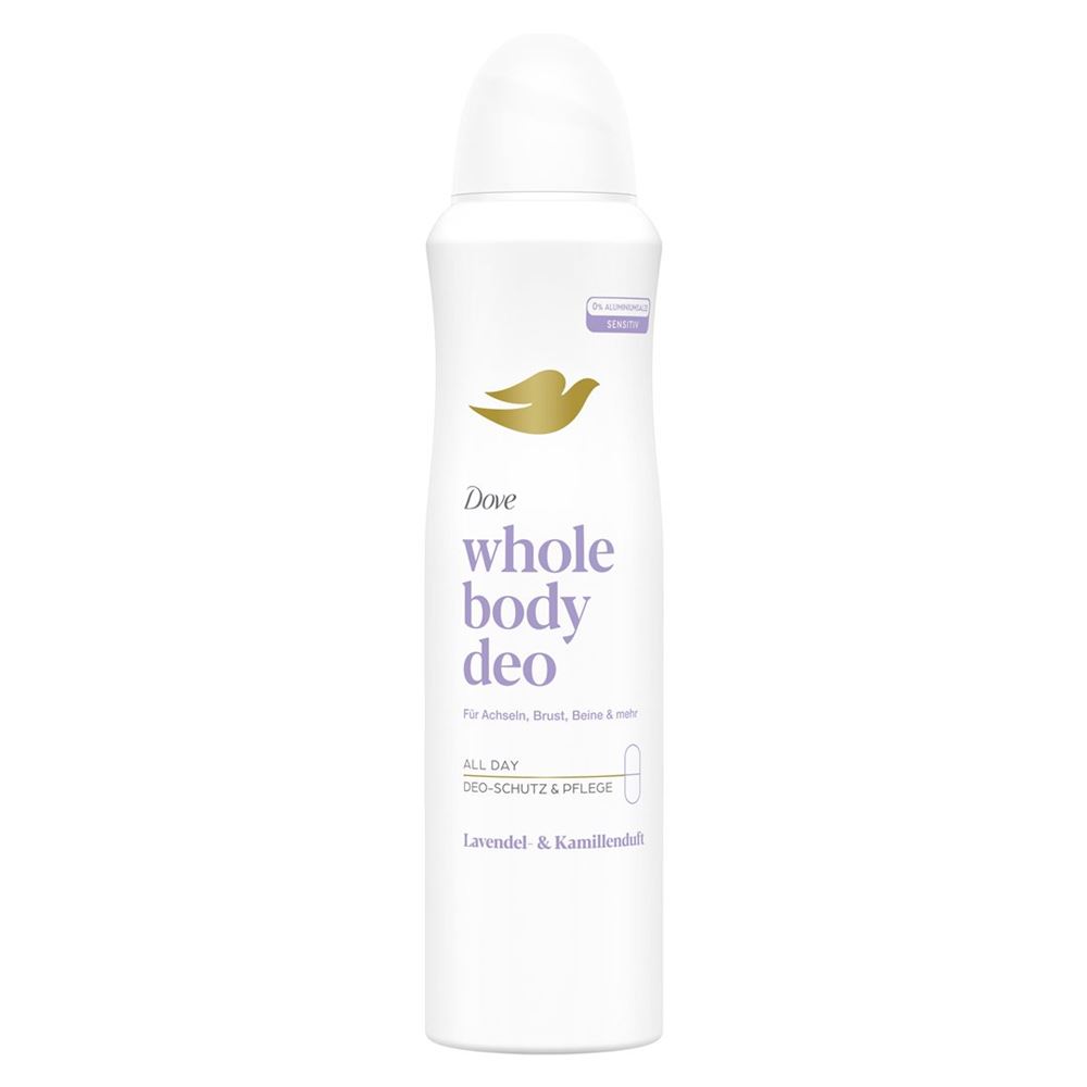Dove Deo Whole Body Aeros Lavendel & Kamillenduft ohne Aluminiumsalze 150 ml