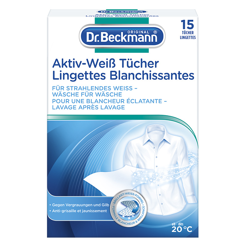 Dr Beckmann Aktiv-Weiss Tücher 15 Stk