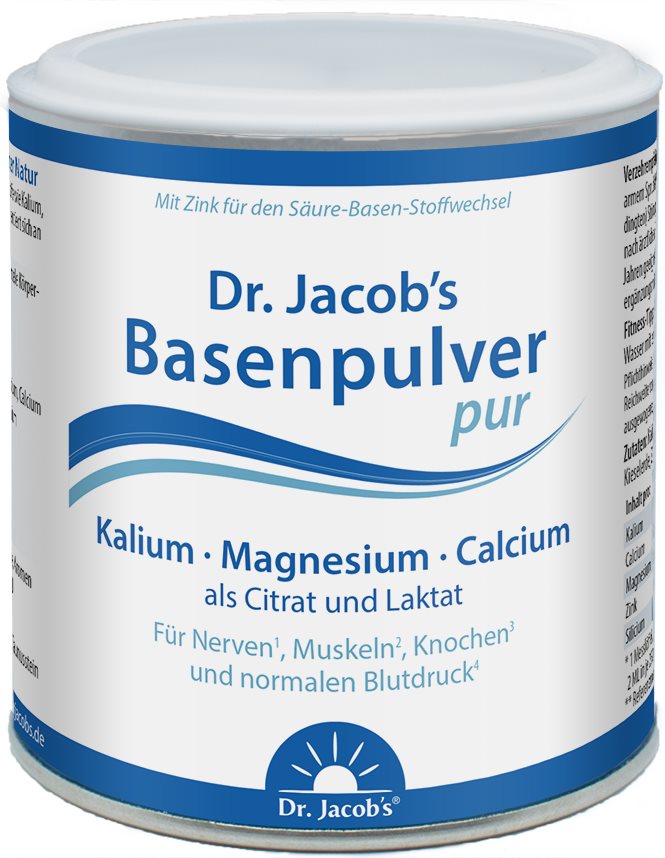 Dr. Jacob’s Basenpulver pur Citrat-Laktat-Mineralstoffe Kalium Magnesium Calcium Ds 200 g