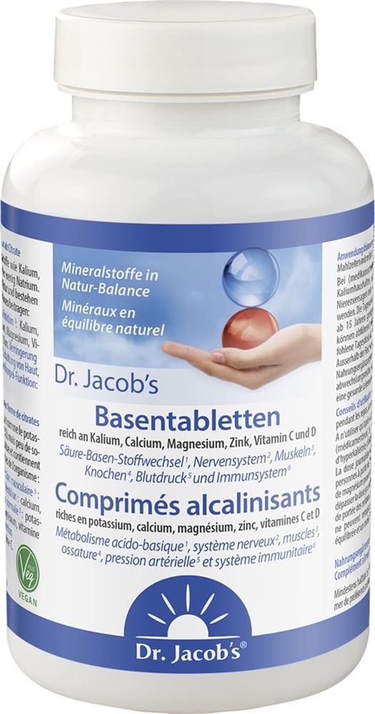 Dr. Jacob’s Basentabletten Citrat-Mineralstoffe Kalium Magnesium Calcium 250 Stk
