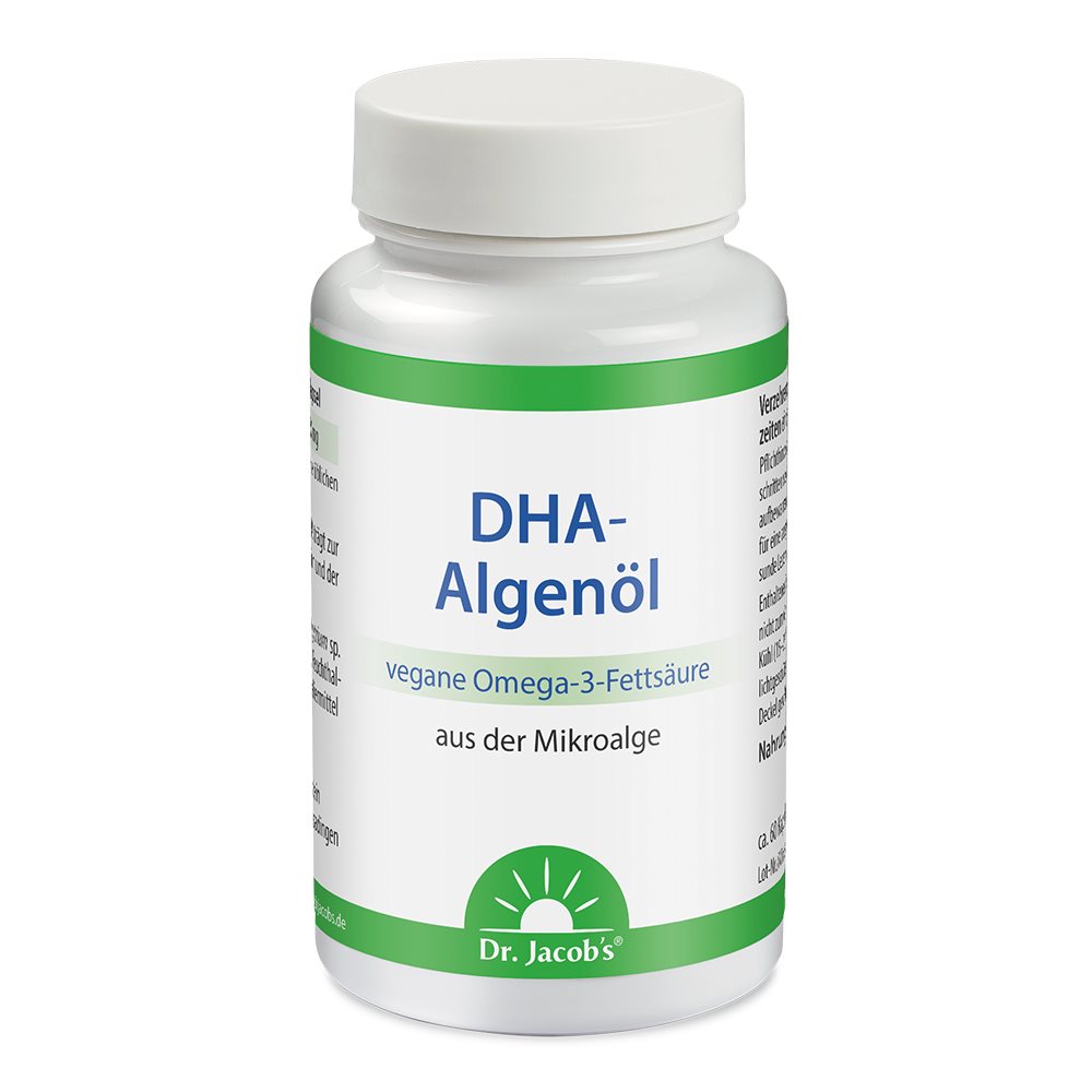 Dr. Jacob's DHA-Algenöl Omega-3 Kaps vegan 60 Stk