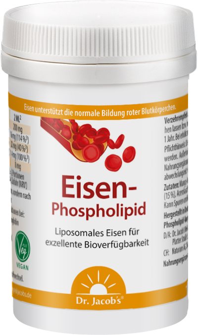 Dr. Jacob's Eisen-Phospholipid Plv Mango vegan liposomal Ds 50 g