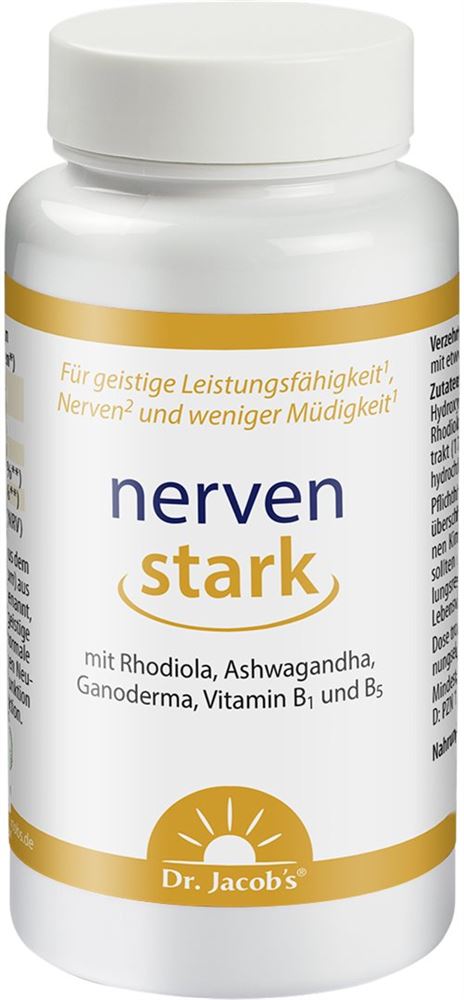 Dr. Jacob’s nervenstark Kaps Ashwagandha Rhodiola Reishi-Pilz 100 Stk