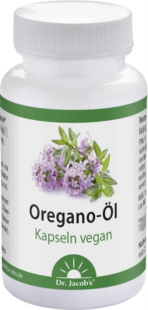 Dr. Jacob's Oregano-Öl Kaps mit Carvacrol Thymol vegan Ds 60 Stk