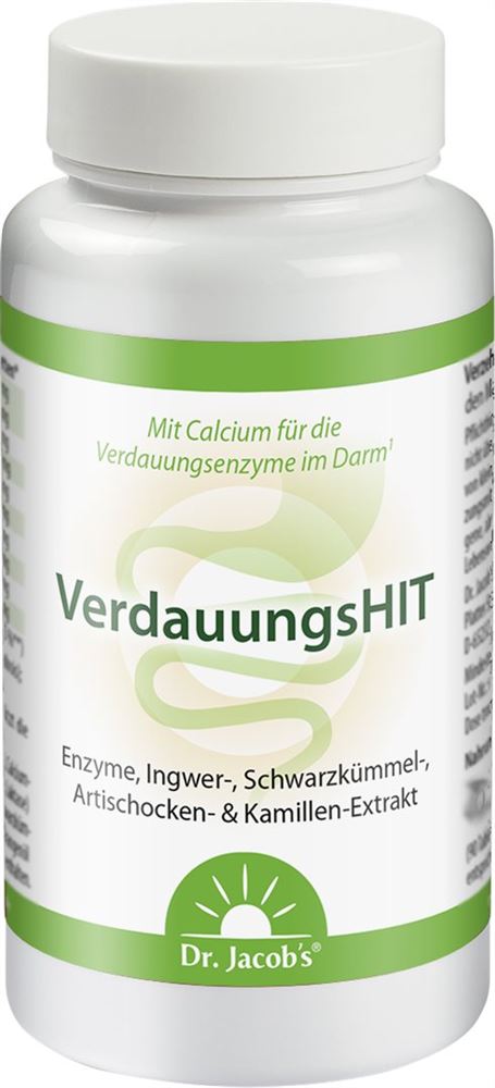 Dr. Jacob’s VerdauungsHIT Enzyme Tabl Ingwer Schwarzkümmel Artischocke Ds 90 Stk