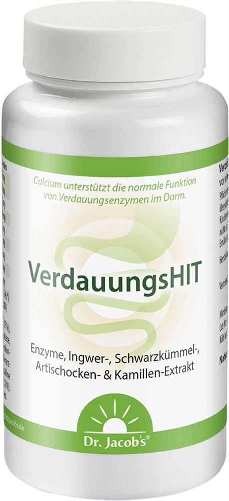 Dr. Jacob's VerdauungsHIT Enzyme Tabl Ingwer Schwarzkümmel Artischocke Ds 90 Stk