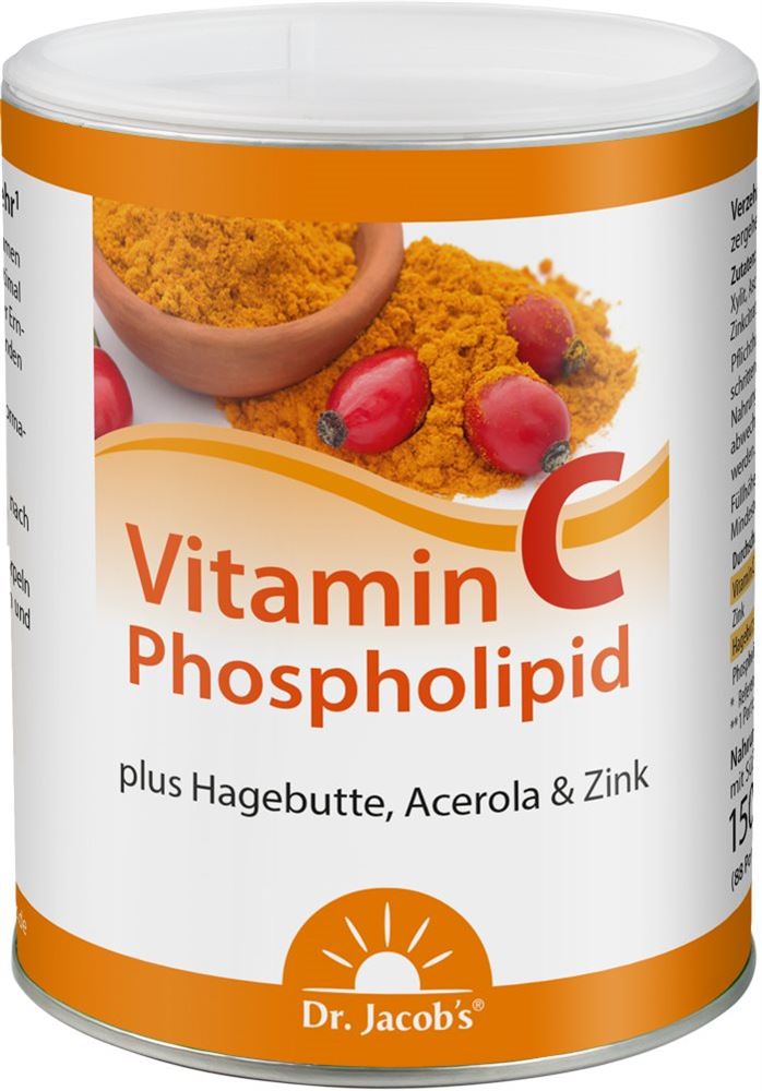 Dr. Jacob's Vitamin-C-Phospholipid Plv Hagebutte Acerola Ds 150 g