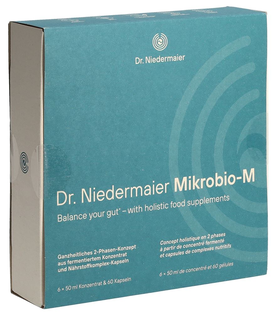 Dr. Niedermaier Mikrobio-M Set 60 Kapseln und 6 x 50ml Flaschen