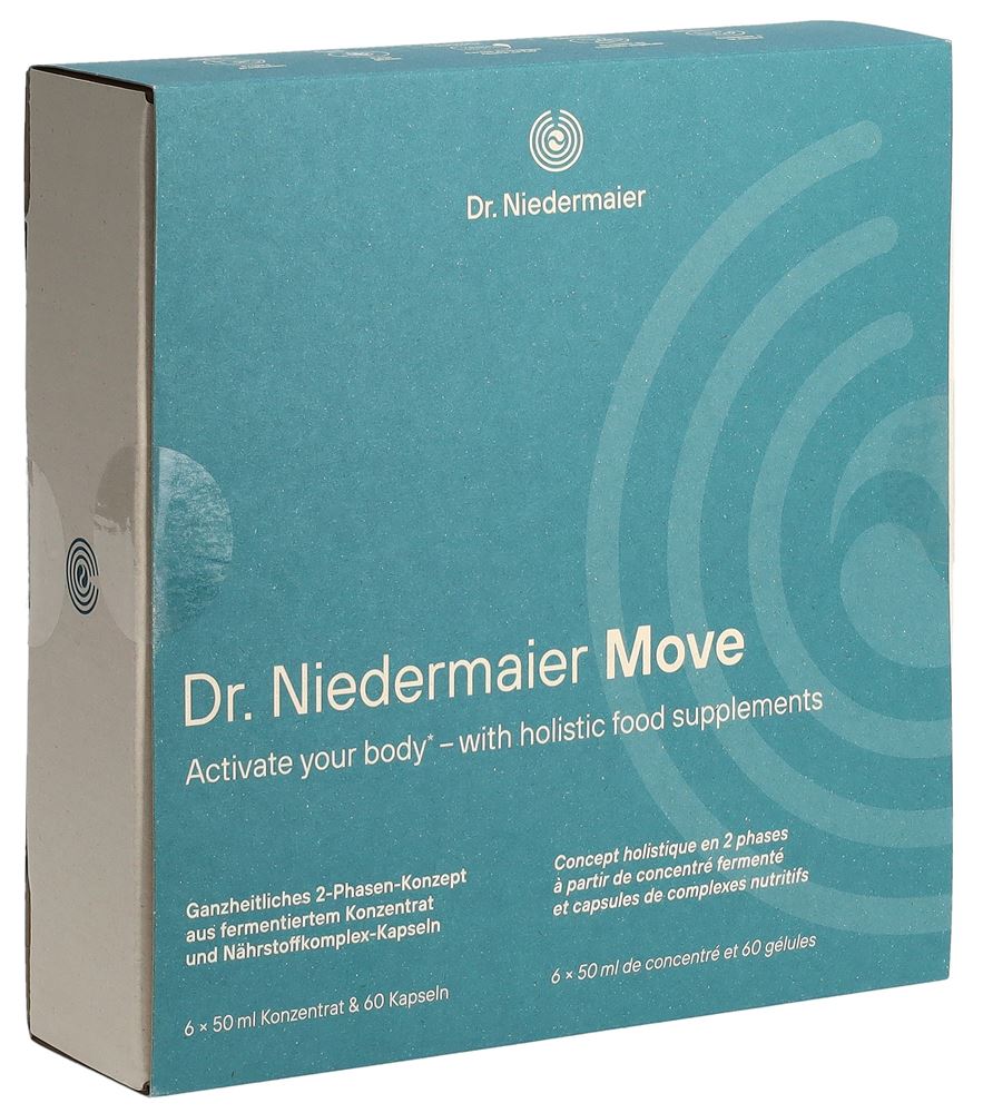 Dr. Niedermaier Set Move 60 Kapseln und 6 x 50ml Flaschen