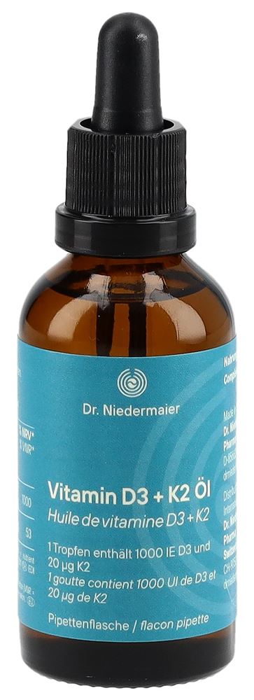 Dr. Niedermaier Vitamin D3 + K2 Öl Glasfl 50 ml