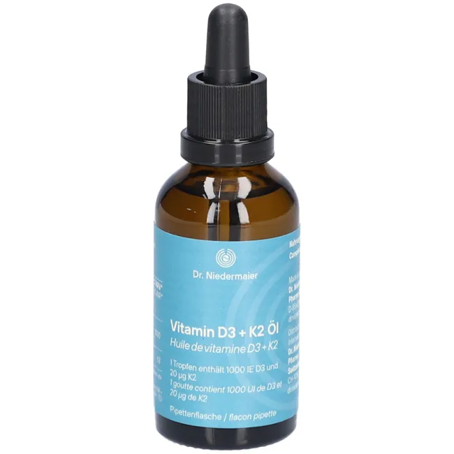 Dr. Niedermaier Vitamin D3 + K2 Öl Glasfl 50 ml