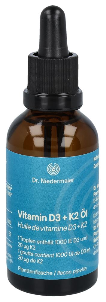Dr. Niedermaier Vitamin D3 + K2 Öl Glasfl 50 ml