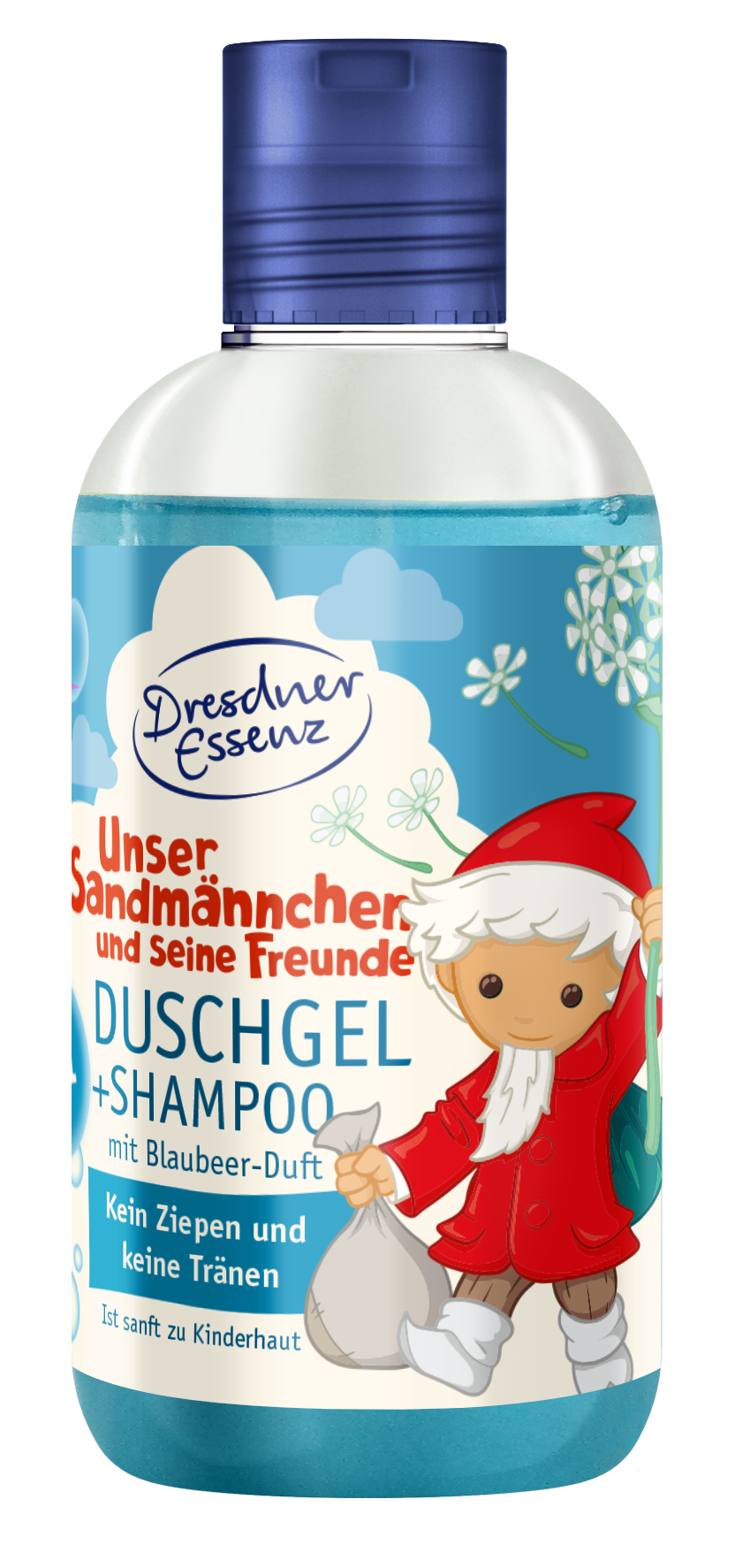 Dresdner Duschgel Sandmann 2in1 mit Blaubeer Duft 250 ml