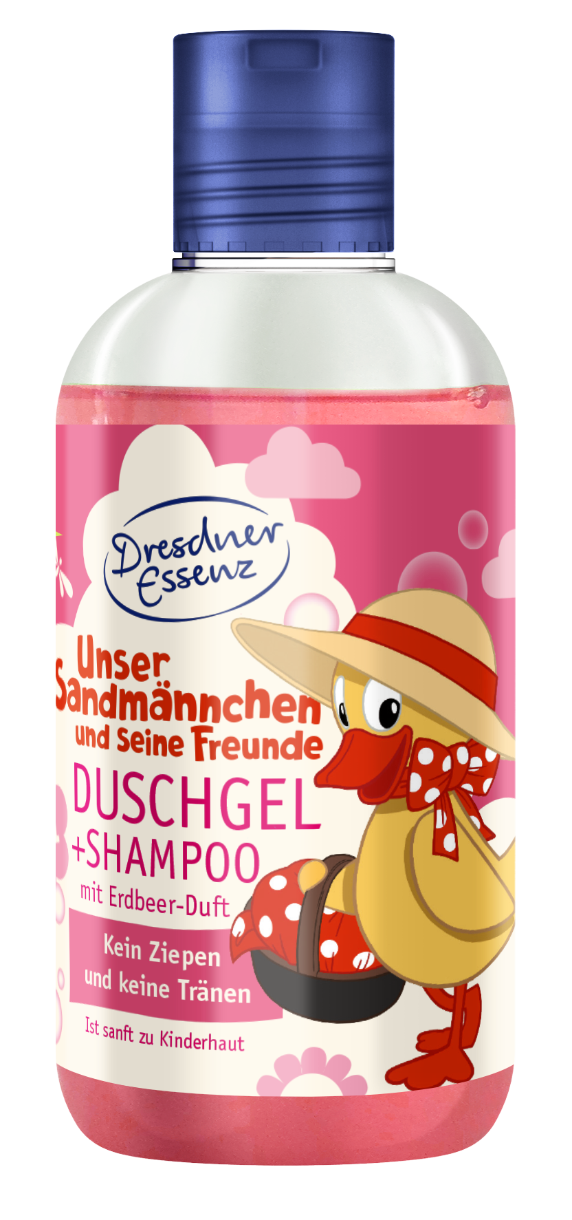 Dresdner Duschgel Sandmann 2in1 mit Erdbeer Duft 250 ml