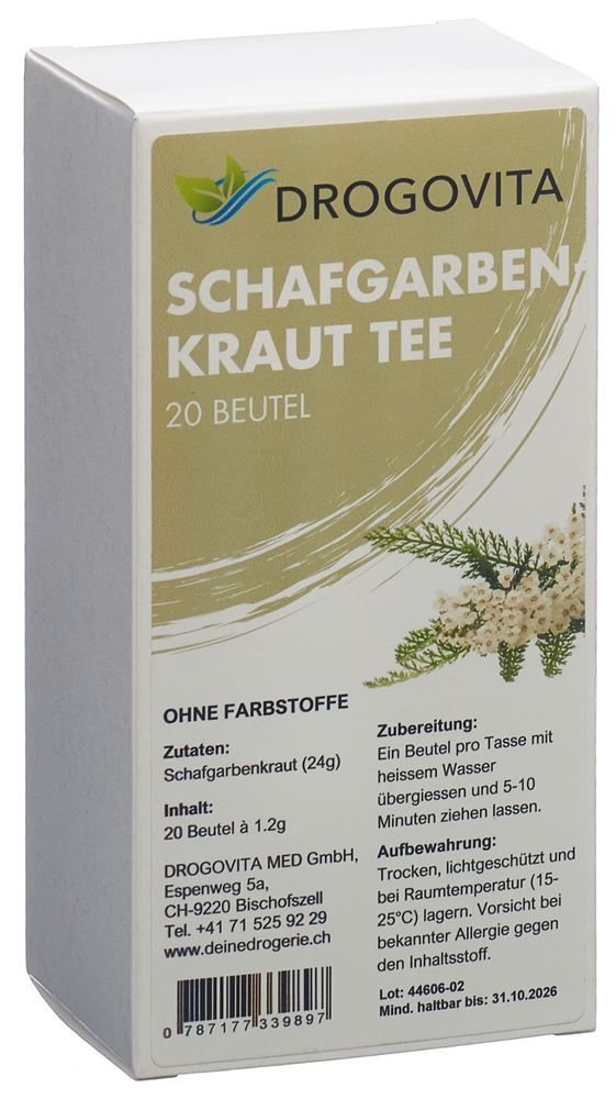 Drogovita Schafgarben Tee Btl 20 Stk