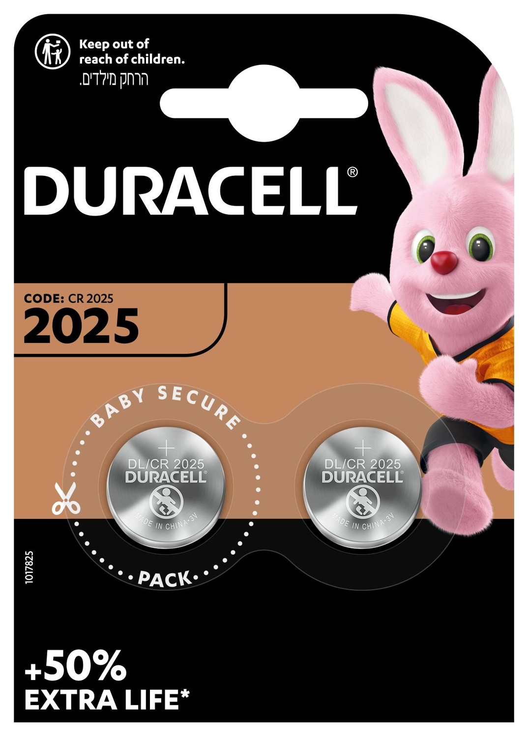 Duracell Batterie Cr2025 3V Lithium B2 XL 2 Stk