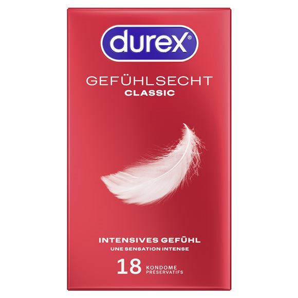 Durex Gefühlsecht Classic Präservativ 18 Stk