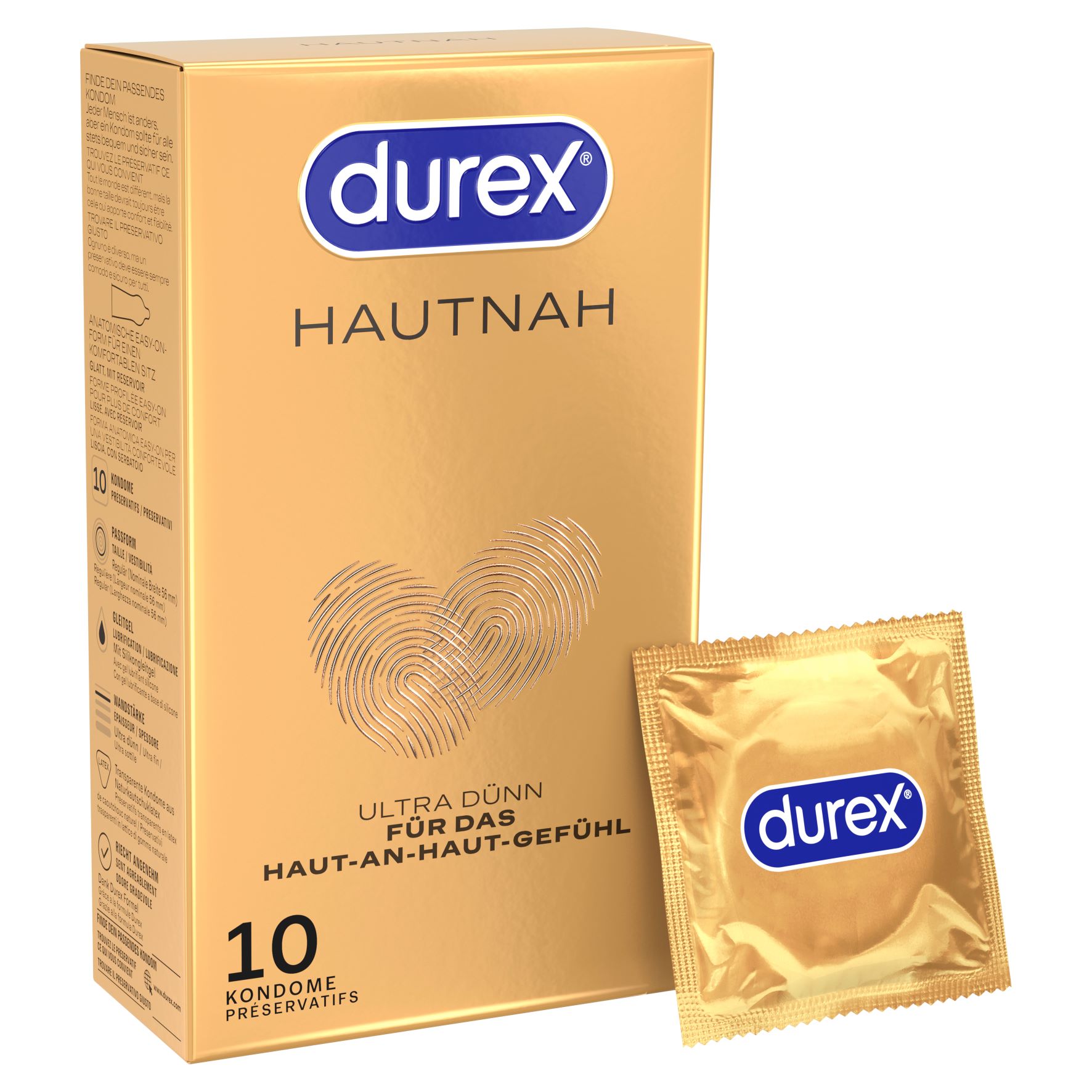 Durex Hautnah Classic Präservativ 10 Stk