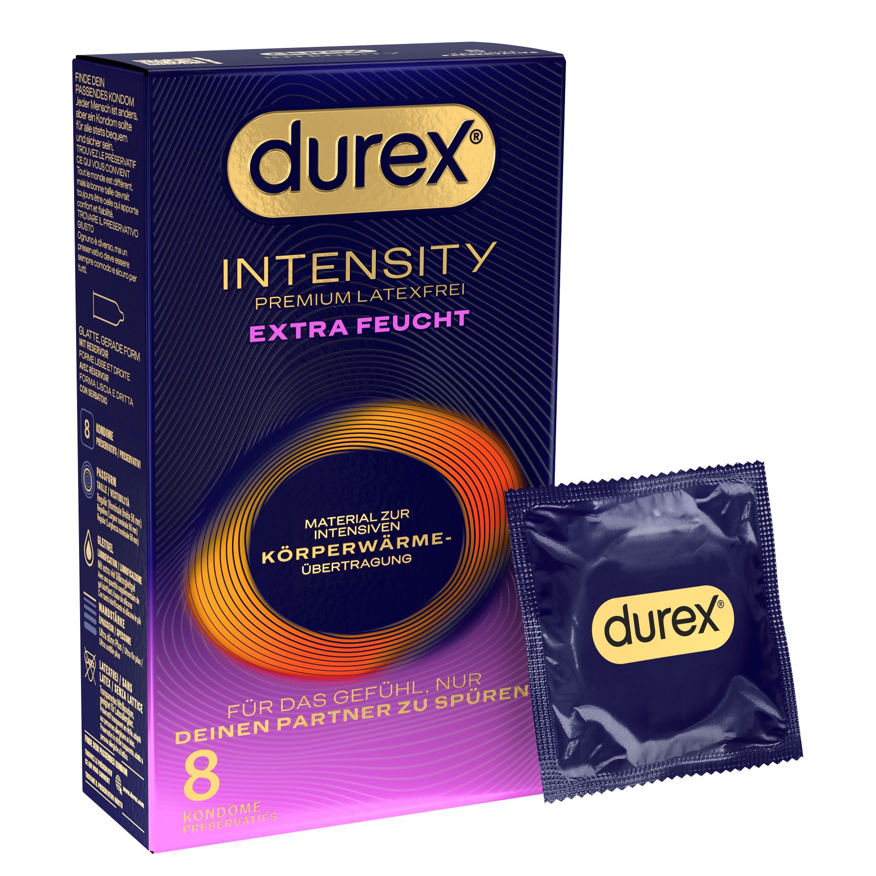 Durex Intensity Präservativ extra feucht 8 Stk