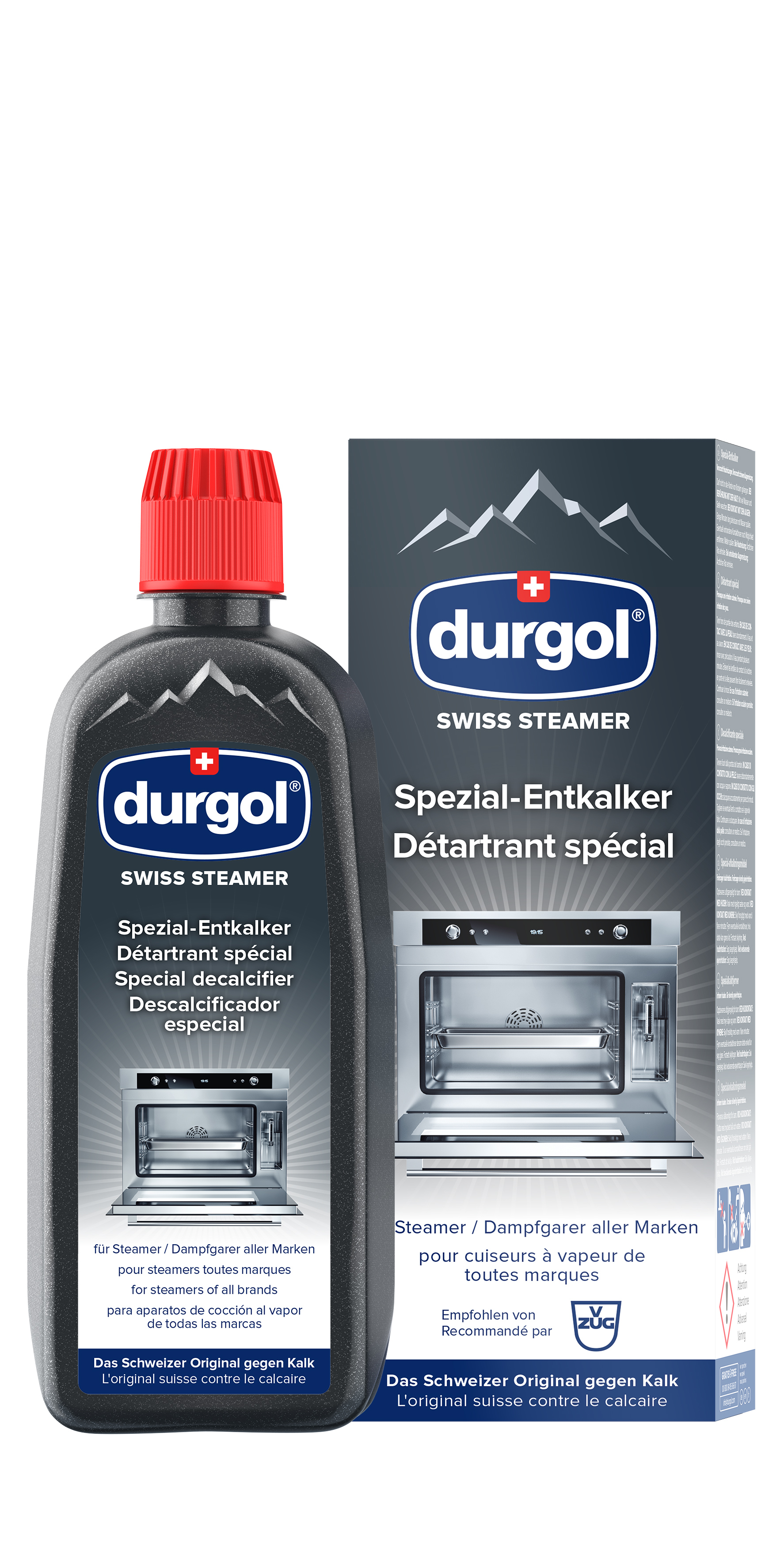 Durgol swiss steamer – Entkalker für Steamer, Dampfgarer