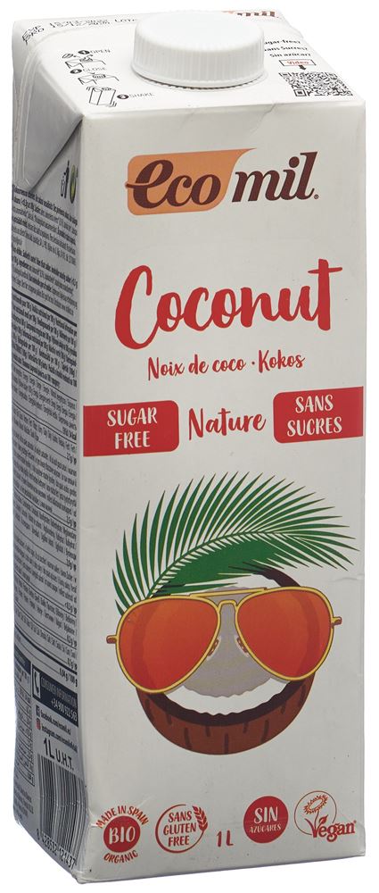 Ecomil Kokosgetränk ohne Zucker 1 lt
