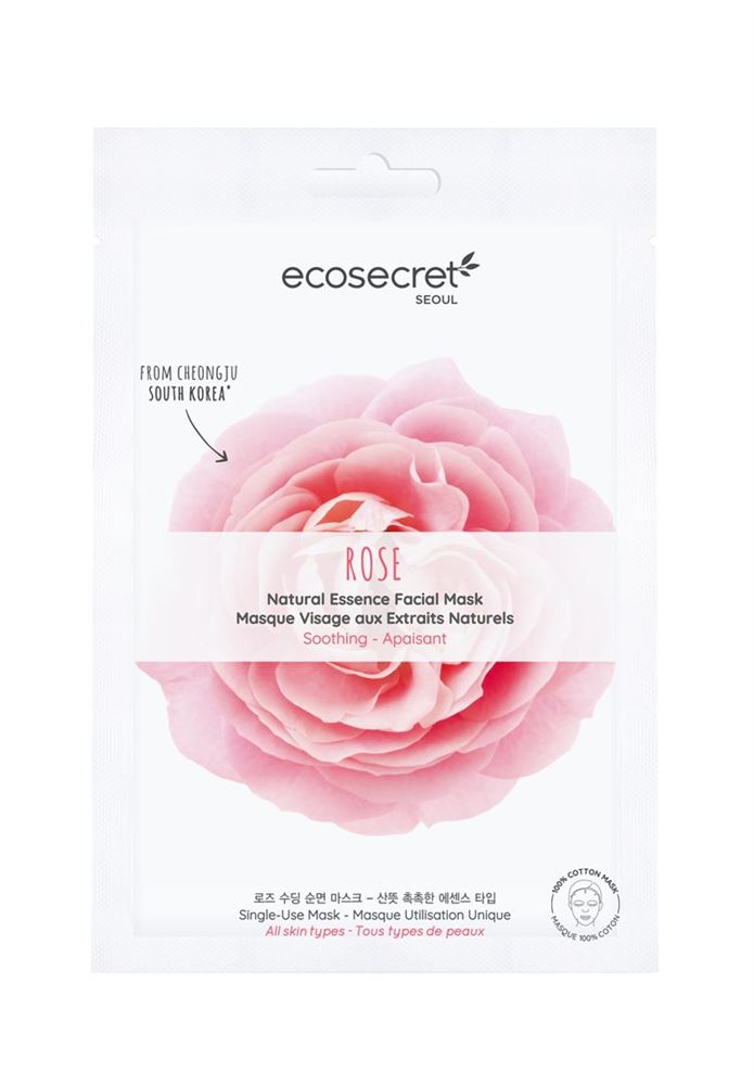 Ecosecret Gesichtsmaske beruhigend Rose Btl 20 ml