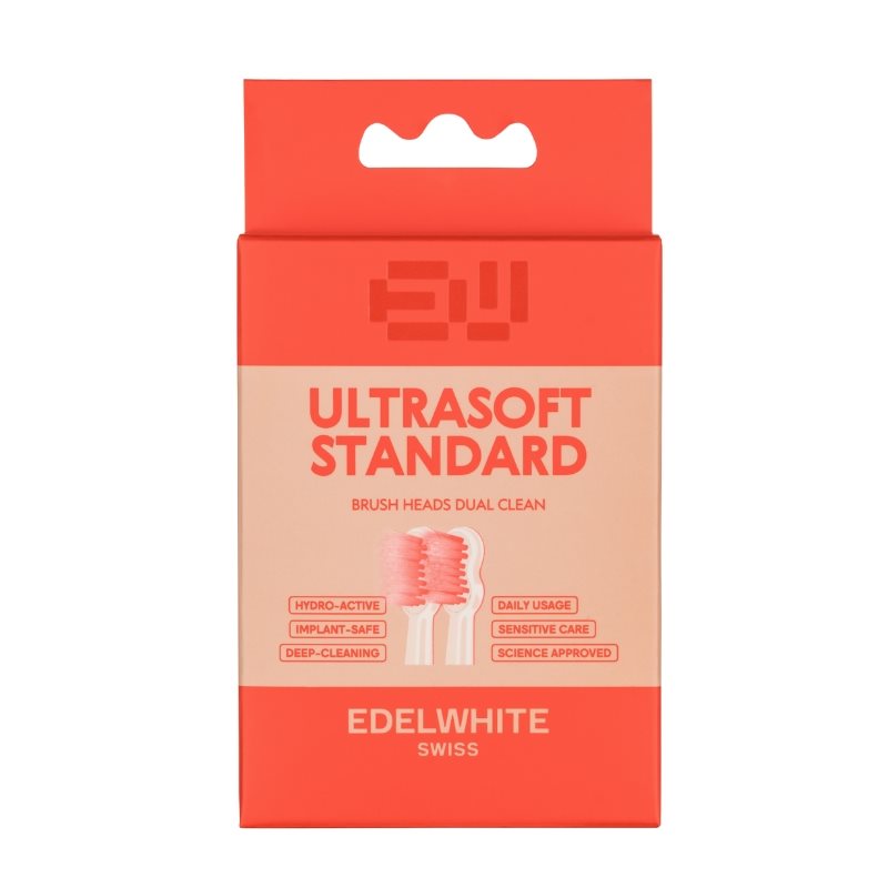 edel+white Sonic Dual Clean Ultrasoft Ersatzbürstenköpfe G8+