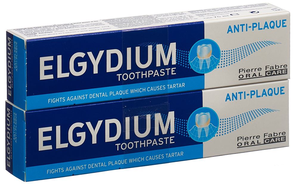 Elgydium Anti-Plaque Zahnpasta Duo 2 x 75 ml