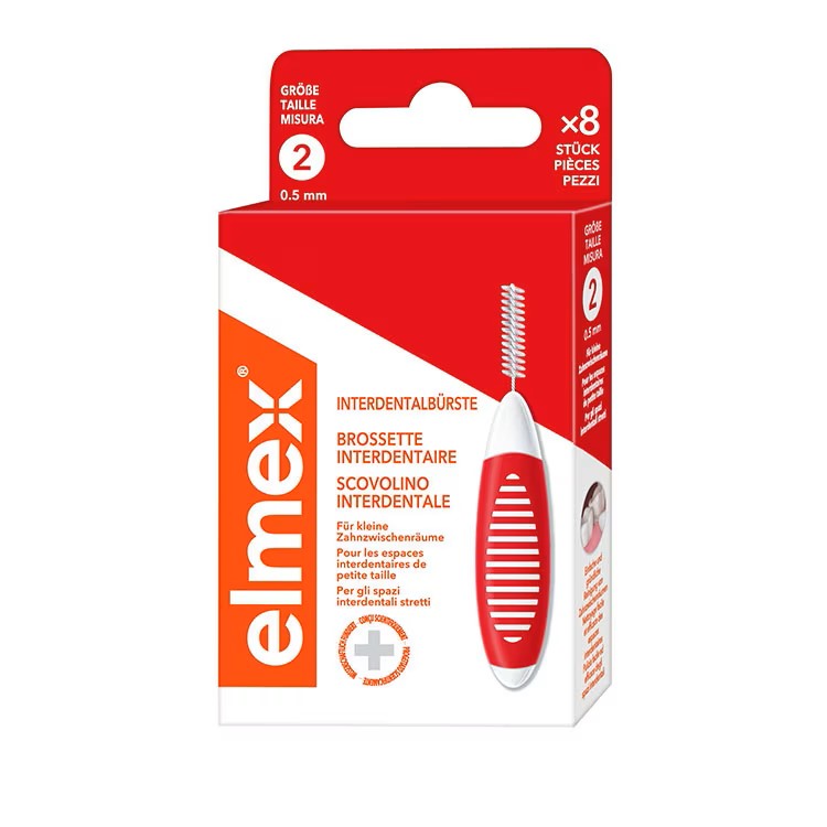 elmex Interdentalbürsten 0.5mm rot 8 Stk