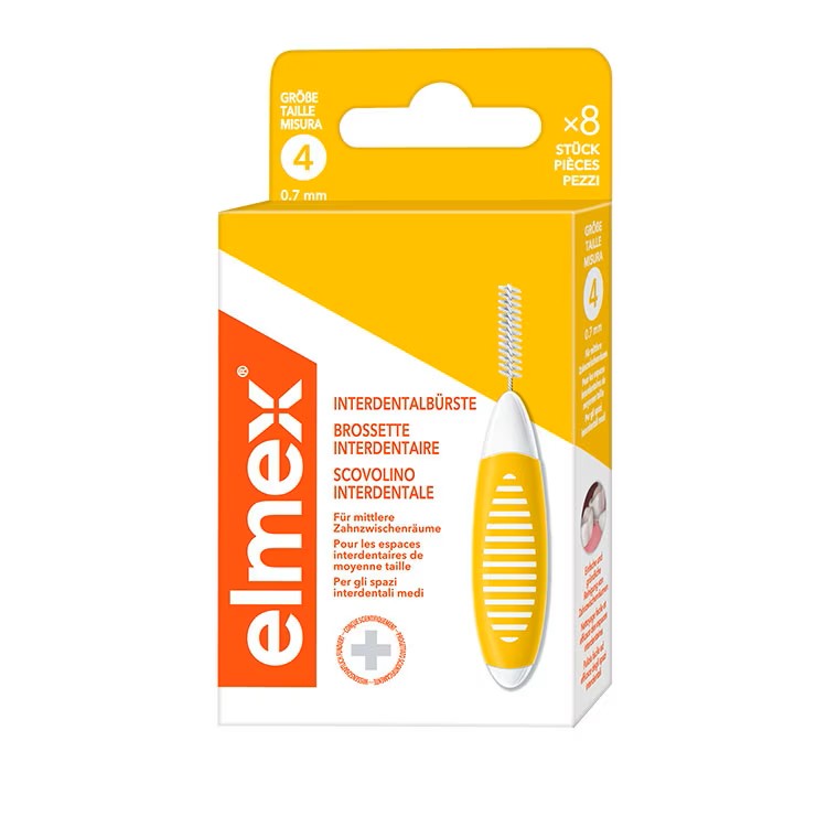 elmex Interdentalbürsten 0.7mm gelb 8 Stk