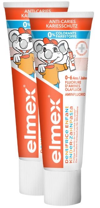 elmex Kinder Zahnpasta 2 x 75 ml