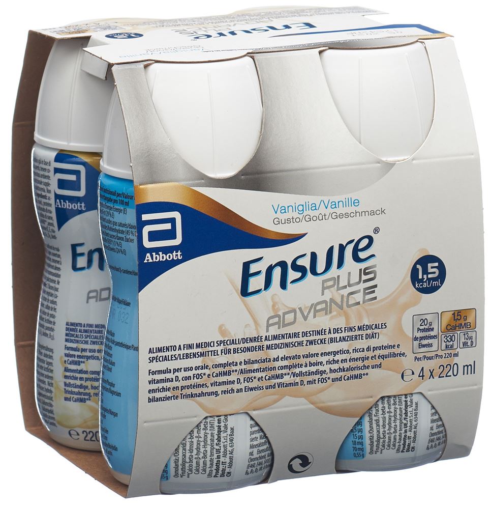 Ensure Plus Advance Vanille 4 x 220 ml