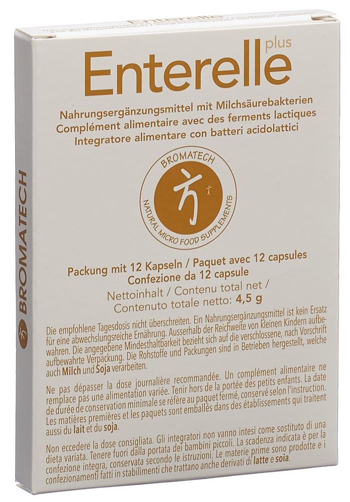 Enterelle Plus Bromatech Kapseln Blist 12 Stück