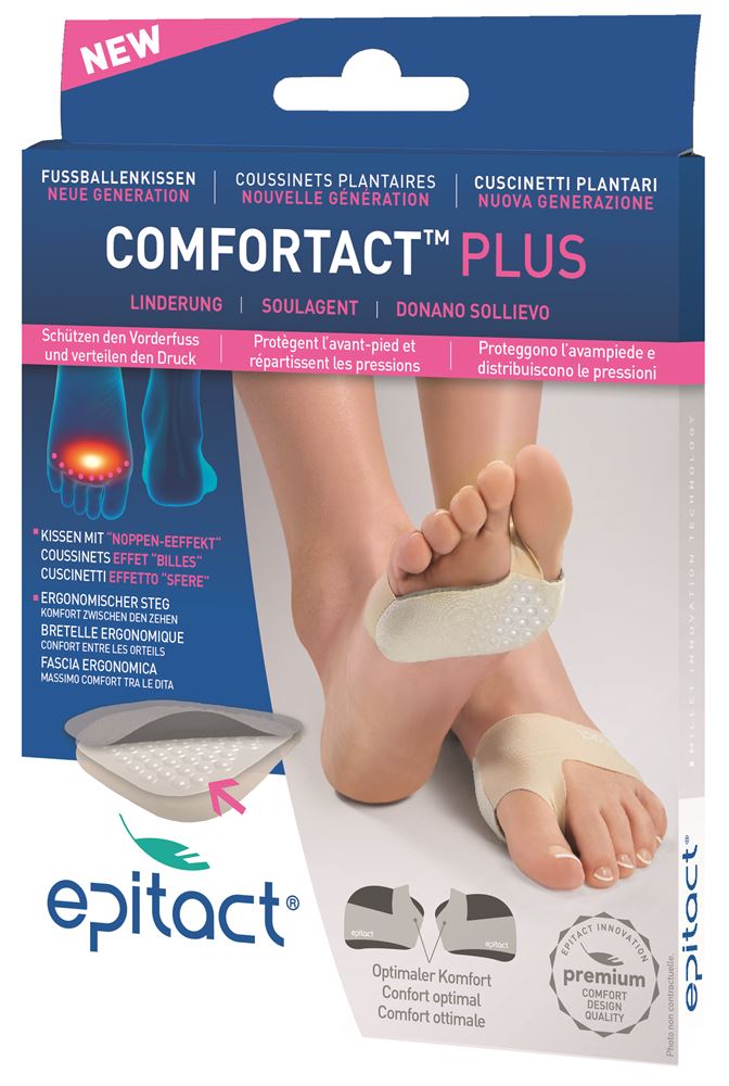 Epitact Fussballenkissen Comfortact Plus M 39-41 Neue Generation 1 Paar