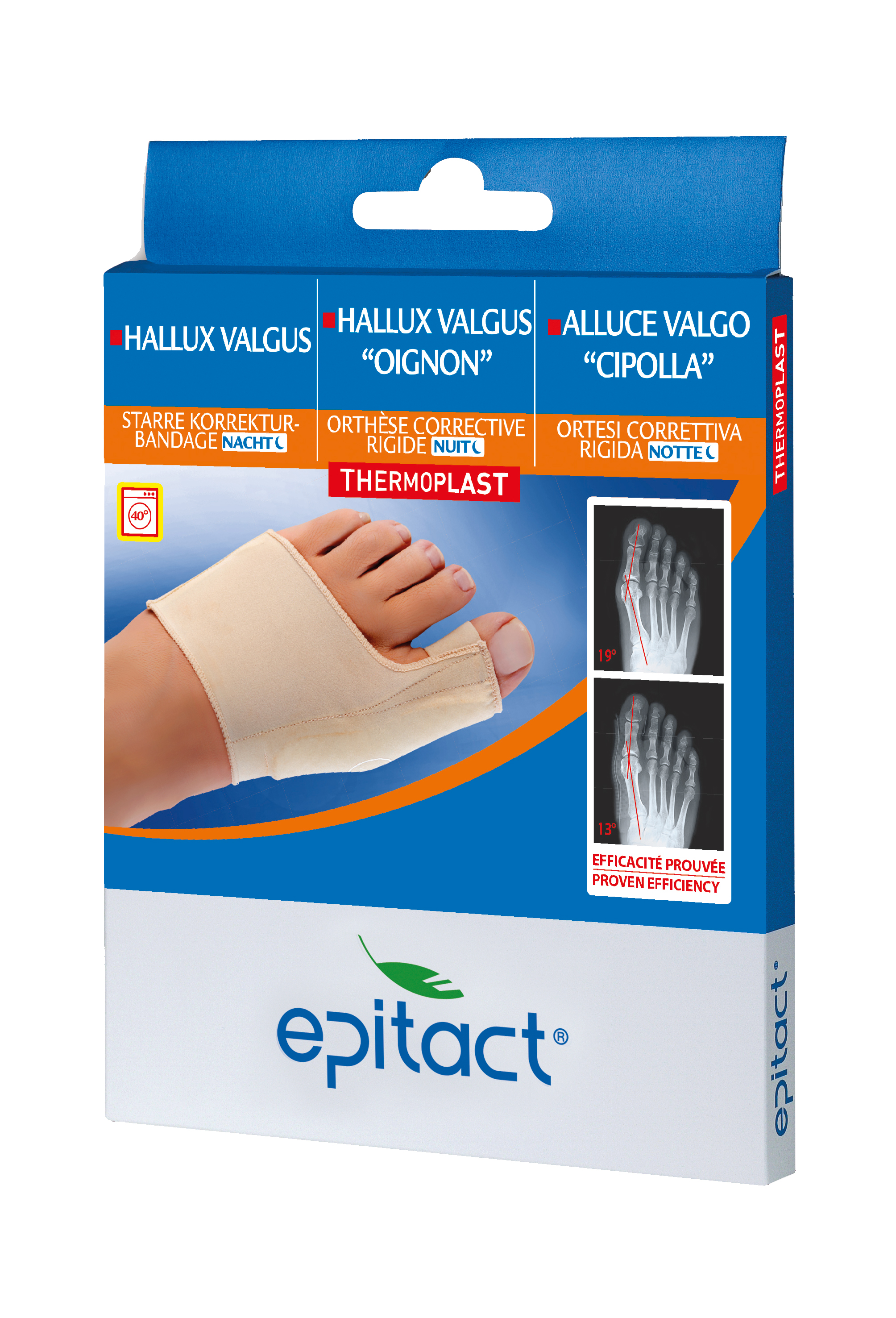 Epitact starre Korrekturbandage Hallux Valgus Nacht L 23-24.5cm