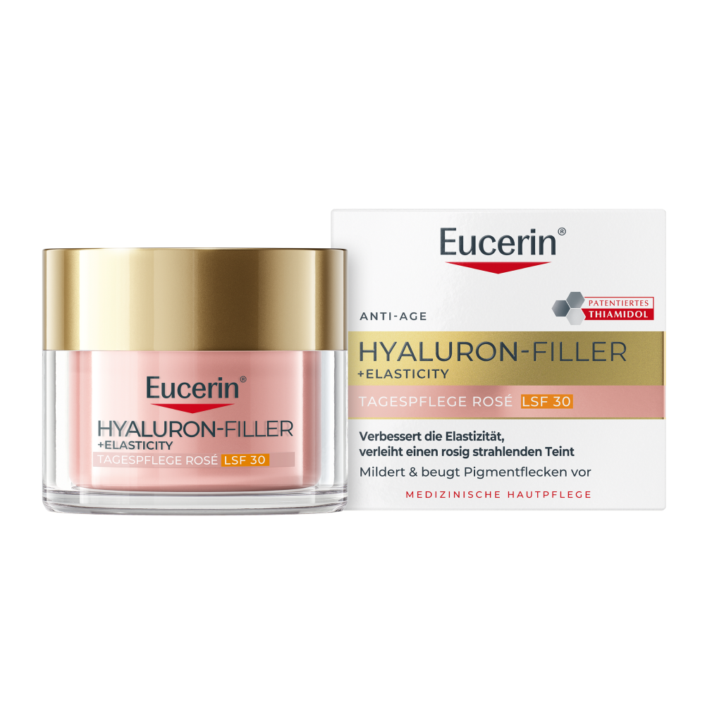 Eucerin Hyaluron-Filler + Elasticity Tagespflege Rose Lsf30 Topf 50 ml