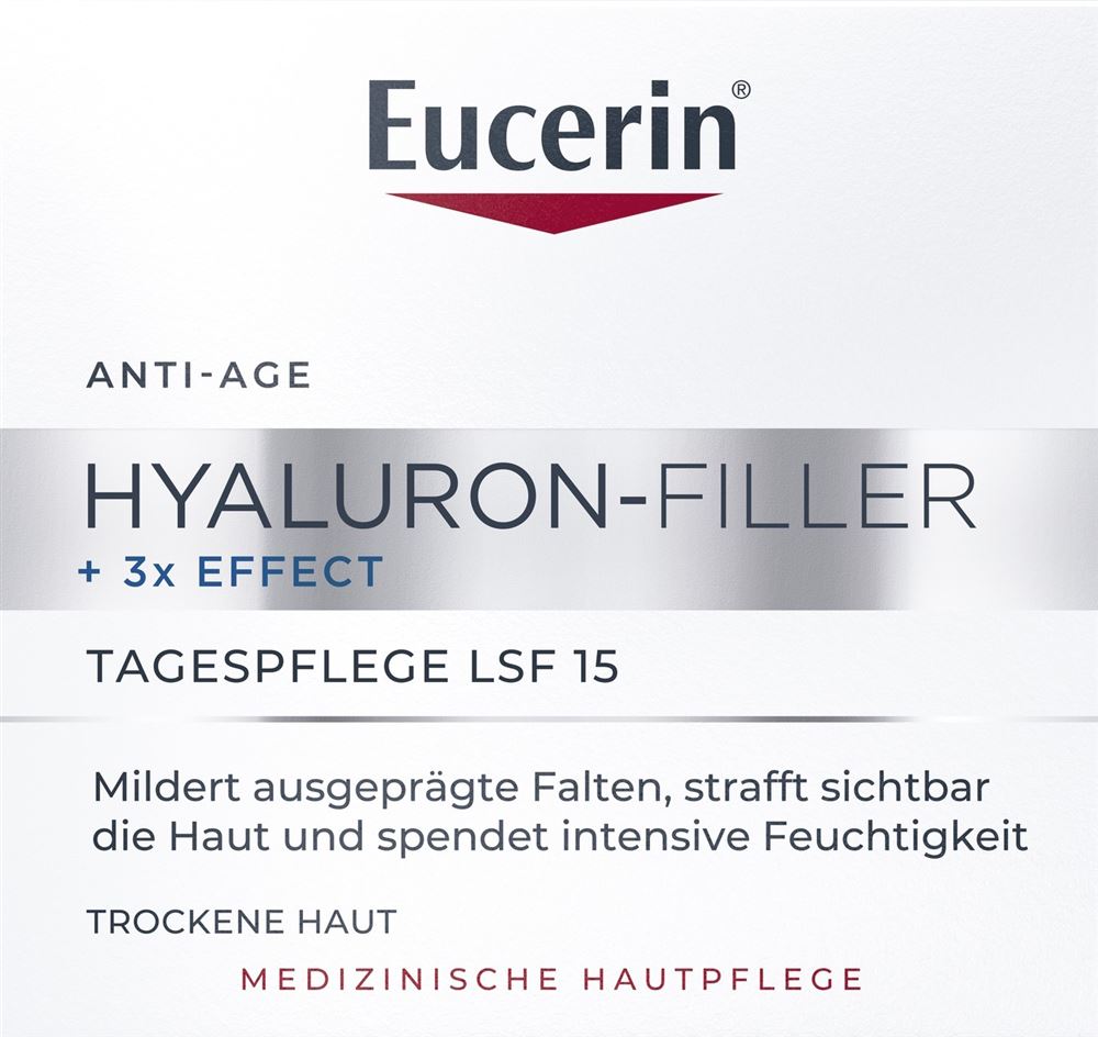 Eucerin Hyaluron-Filler Tagespflege trockene Haut Lsf15 Topf 50 ml